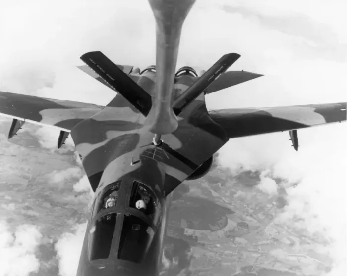 Framed Print : A USAF General Dynamics F-111E refuels Framed Print : A USAF General Dynamics F-111E refuels