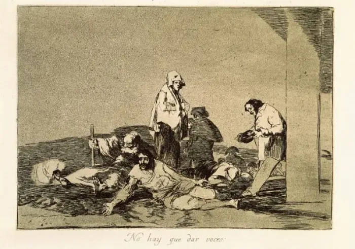 Framed Print : Its no use crying out. Plate 58 of The Disasters of War Framed Print : Its no use crying out. Plate 58 of The Disasters of War