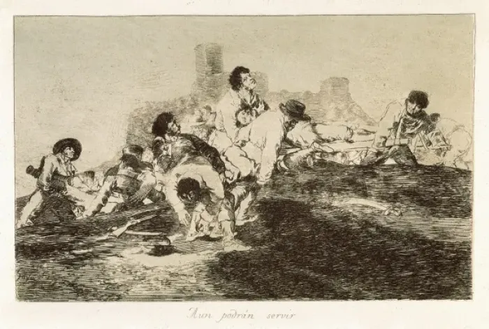 Framed Print : They can still be of use. Plate 24 of The Disasters of War Framed Print : They can still be of use. Plate 24 of The Disasters of War