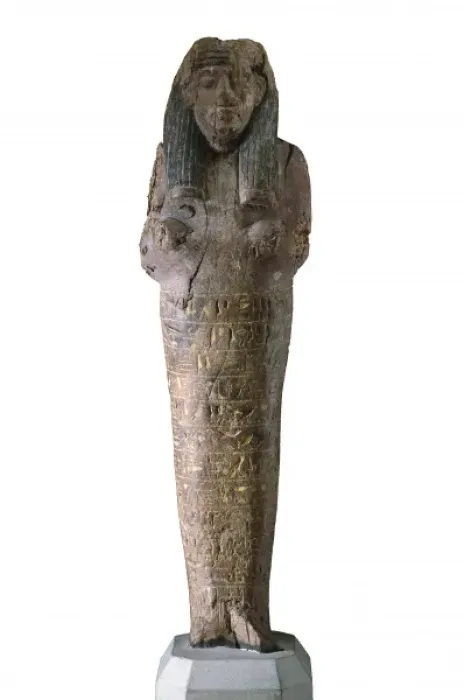 Framed Print : Ushabti with inscriptions. 1554 BC. Polychrome Framed Print : Ushabti with inscriptions. 1554 BC. Polychrome