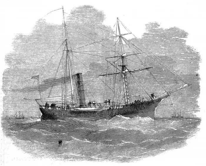 Framed Print : USS Arctic, 1856 Framed Print : USS Arctic, 1856