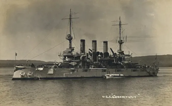 Framed Print : USS Connecticut, American battleship Framed Print : USS Connecticut, American battleship