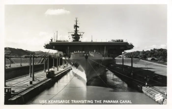 Framed Print : USS Kearsarge transiting the Panama Canal Framed Print : USS Kearsarge transiting the Panama Canal