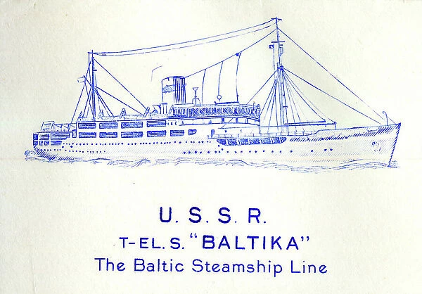 USSR T-ELs Baltika, The Baltic Steamship Line