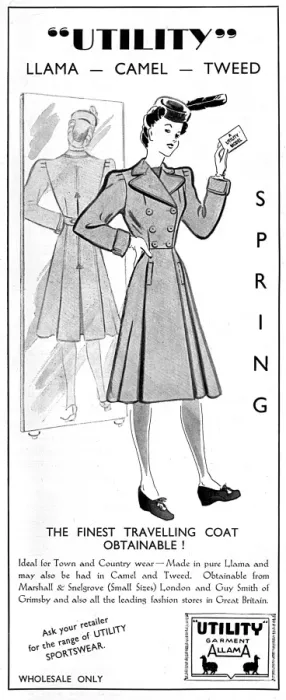 Framed Print : Utility travelling coat, 1941 Framed Print : Utility travelling coat, 1941
