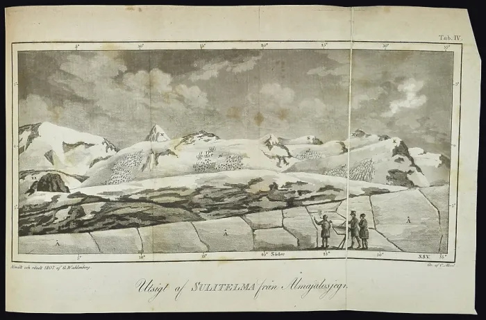 Framed Print : Utsigt af Sulitelma fran almajalosjegna (1807) Framed Print : Utsigt af Sulitelma fran almajalosjegna (1807)