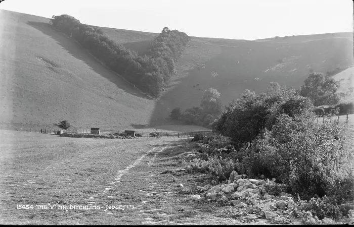 Framed Print : The V nr. Ditchling Framed Print : The V nr. Ditchling