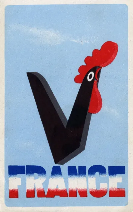 Framed Print : V for Victory - WW2 - France Framed Print : V for Victory - WW2 - France