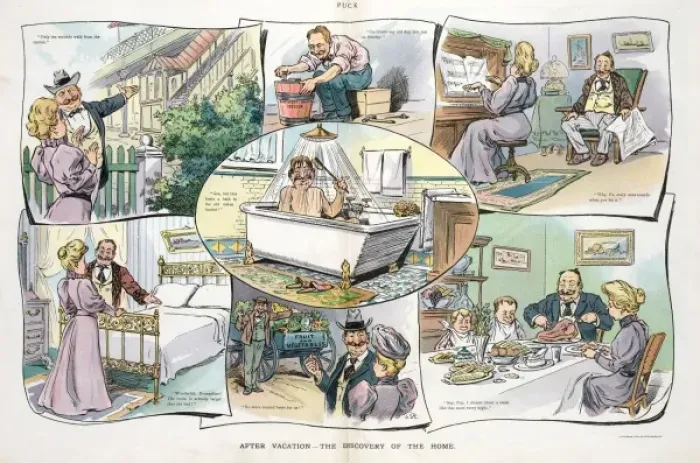 Framed Print : After vacation - the discovery of the home Framed Print : After vacation - the discovery of the home