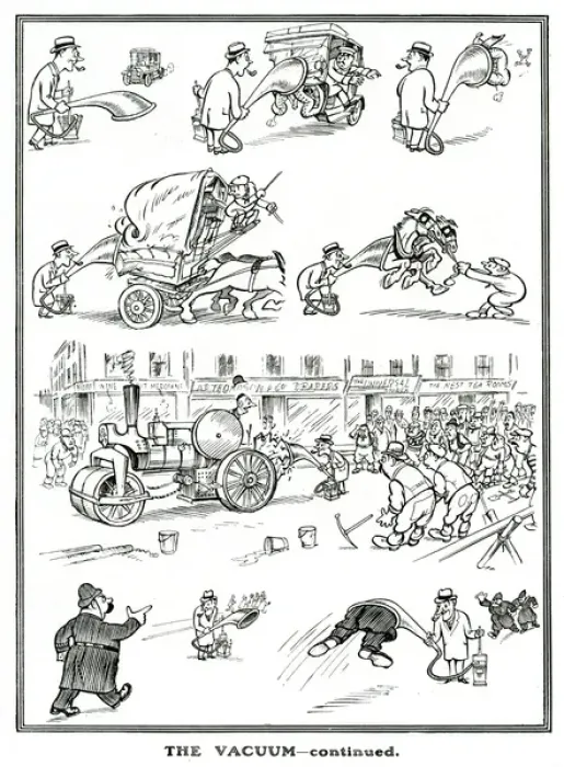Framed Print : The Vacuum - A Masterpiece by H. M. Bateman Framed Print : The Vacuum - A Masterpiece by H. M. Bateman