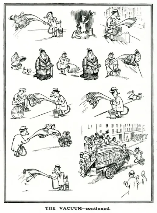 Framed Print : The Vacuum - A Masterpiece by H. M. Bateman Framed Print : The Vacuum - A Masterpiece by H. M. Bateman