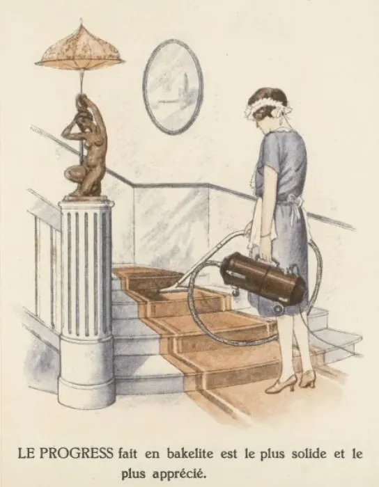 Framed Print : Vacuuming Stairs Framed Print : Vacuuming Stairs