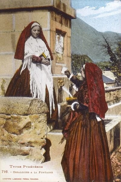 Val d'Ossau Women at the fountain