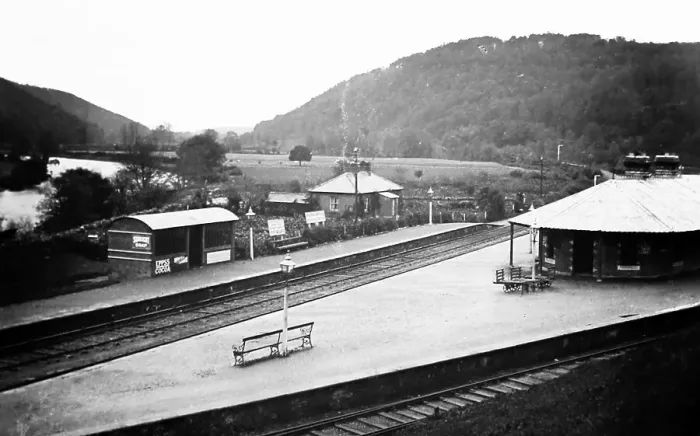 Framed Print : Vale of Avoca Railway Station, Ireland - early 1900s Framed Print : Vale of Avoca Railway Station, Ireland - early 1900s
