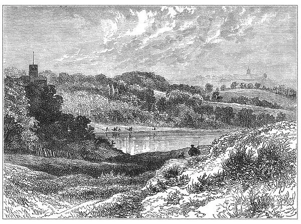 The Vale of Health. View of the Vale of Health, Hampstead, London