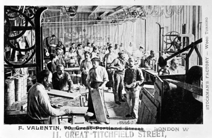 Framed Print : Valentin factory, Great Titchfield Street, London Framed Print : Valentin factory, Great Titchfield Street, London