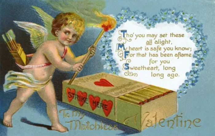 Framed Print : Valentines Postcard - Matchless Valentine Framed Print : Valentines Postcard - Matchless Valentine