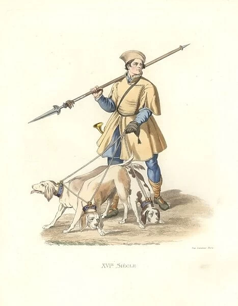 Valet to the hounds under Francis I, with lance