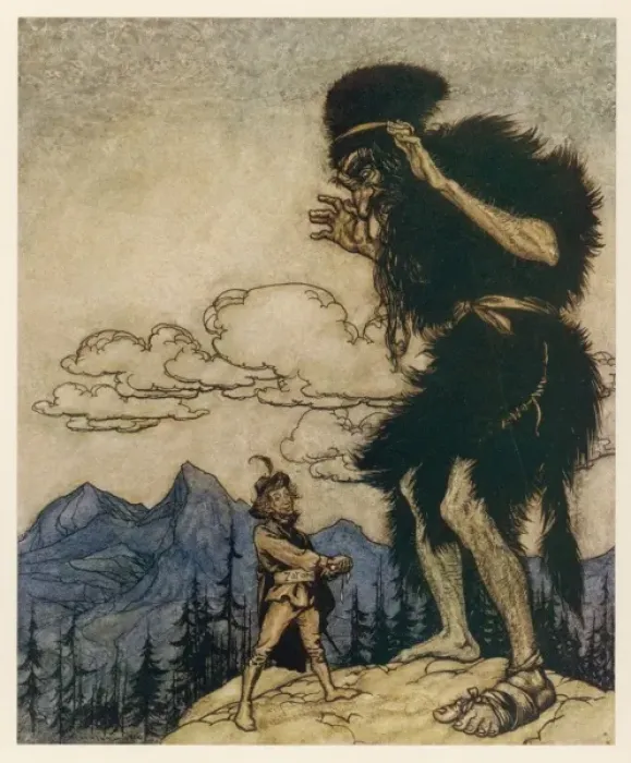 Framed Print : Valiant Tailor & Giant Framed Print : Valiant Tailor & Giant