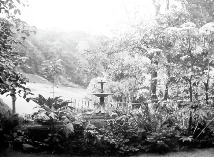 Framed Print : Valley Gardens, Saltburn, Victorian period Framed Print : Valley Gardens, Saltburn, Victorian period