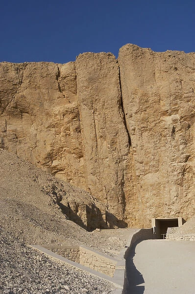 Valley of the Kings. Entrance to the tomb of the Pharaoh Ame