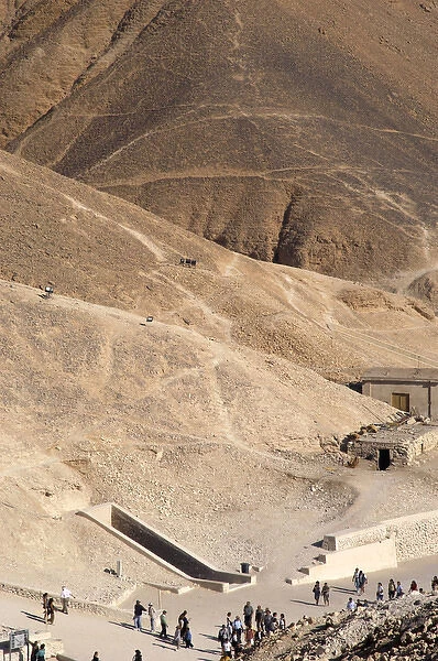 Valley of the Kings. Entrance to the tomb of the Pharaoh Ame