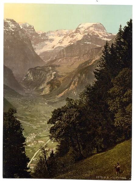 The Valley of Linth (Lintthal) and the Todi, Glarus, Switzer