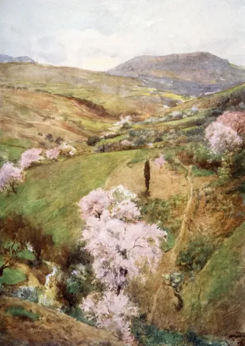 Framed Print : A valley near Girgenti, Sicily, Italy Framed Print : A valley near Girgenti, Sicily, Italy