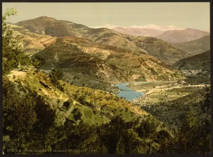 Framed Print : Valley of the Paillon, Nice, Riviera Framed Print : Valley of the Paillon, Nice, Riviera