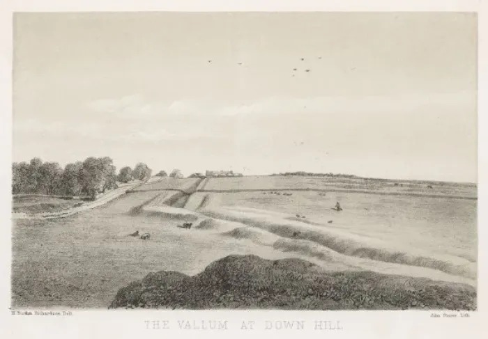 Framed Print : Vallum at down Hill Framed Print : Vallum at down Hill
