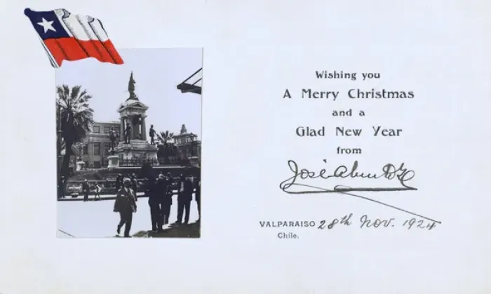 Framed Print : Valparaiso, Chile - Christmas Greetings card Framed Print : Valparaiso, Chile - Christmas Greetings card