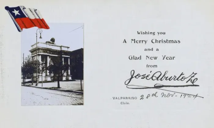 Framed Print : Valparaiso, Chile - Christmas Greetings card Framed Print : Valparaiso, Chile - Christmas Greetings card