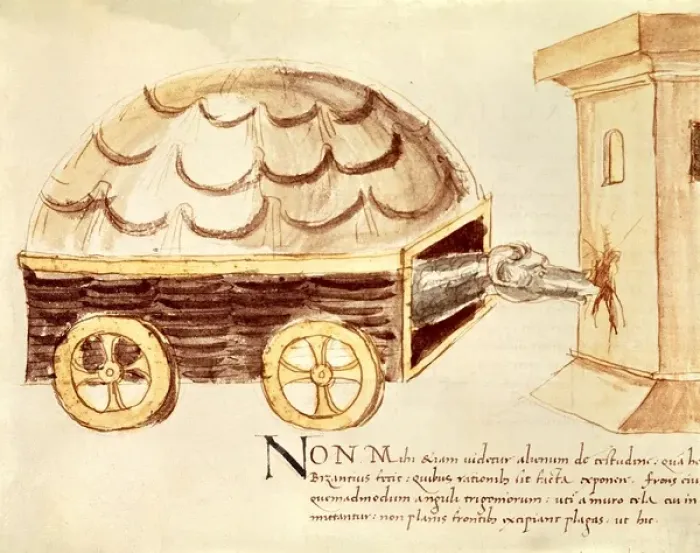 Framed Print : VALTURIO, Roberto (1405-1475). De re militari. 1446 Framed Print : VALTURIO, Roberto (1405-1475). De re militari. 1446