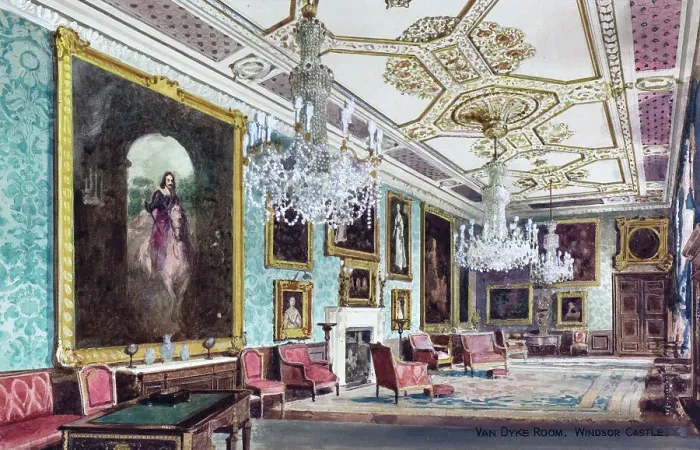 Framed Print : Van Dyck Room, Windsor Castle, Berkshire Framed Print : Van Dyck Room, Windsor Castle, Berkshire
