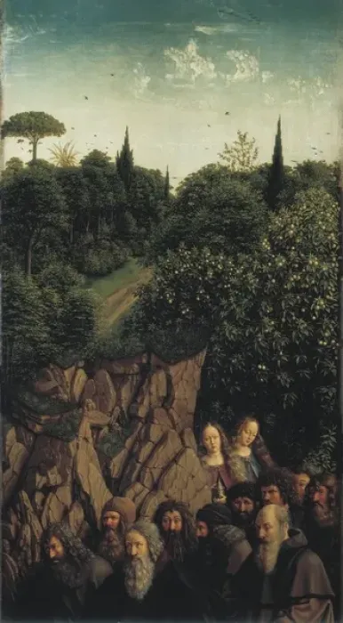 Framed Print : VAN EYCK, Hubert and Jan. Ghent Altarpiece Framed Print : VAN EYCK, Hubert and Jan. Ghent Altarpiece