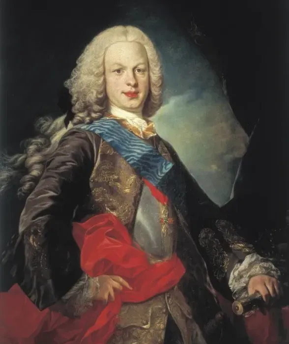 Framed Print : VAN LOO, Louis Michel (1707-1771). Portrait of Framed Print : VAN LOO, Louis Michel (1707-1771). Portrait of