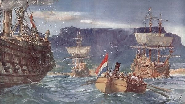 van Riebeek Landing at the Cape of Good Hope, 1652