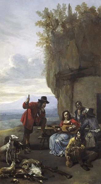 VAN STAVERDEN, Jacob (17th c. ). Farmers resting