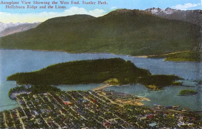 Framed Print : Vancouver, British Columbia, Canada - Aerial View Framed Print : Vancouver, British Columbia, Canada - Aerial View