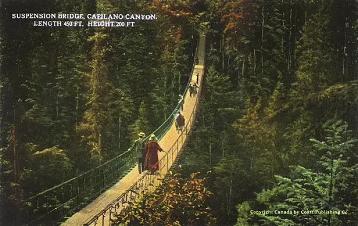 Framed Print : Vancouver, British Columbia, Canada - Suspension Bridge Framed Print : Vancouver, British Columbia, Canada - Suspension Bridge