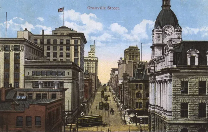 Framed Print : Vancouver, Canada - Granville Street Framed Print : Vancouver, Canada - Granville Street