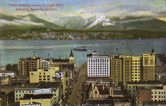 Framed Print : Vancouver, Canada - View looking across Burrard Inlet Framed Print : Vancouver, Canada - View looking across Burrard Inlet