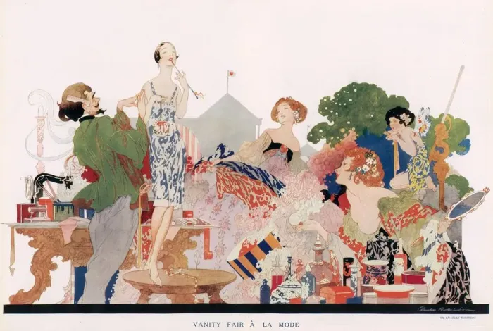 Framed Print : Vanity Fair A La Mode by Charles Robinson Framed Print : Vanity Fair A La Mode by Charles Robinson