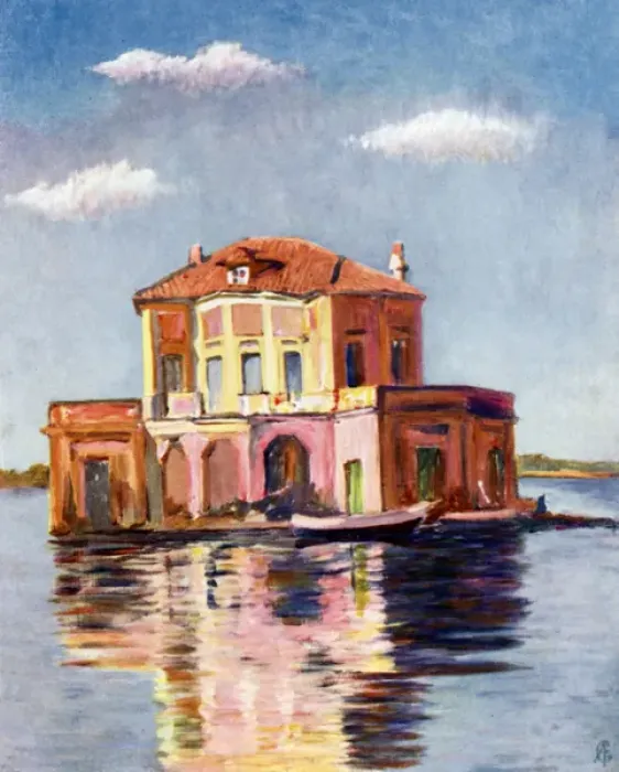 Framed Print : The Vanvitelliana Casina Of the Lago Di Fusaro, Naples Italy Framed Print : The Vanvitelliana Casina Of the Lago Di Fusaro, Naples Italy