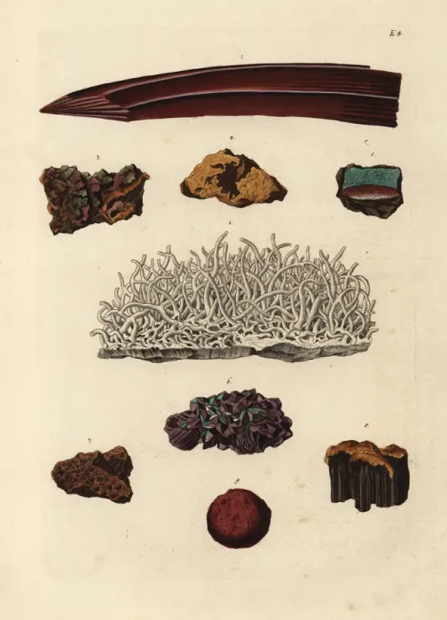 Framed Print : Varieties of iron ore Framed Print : Varieties of iron ore