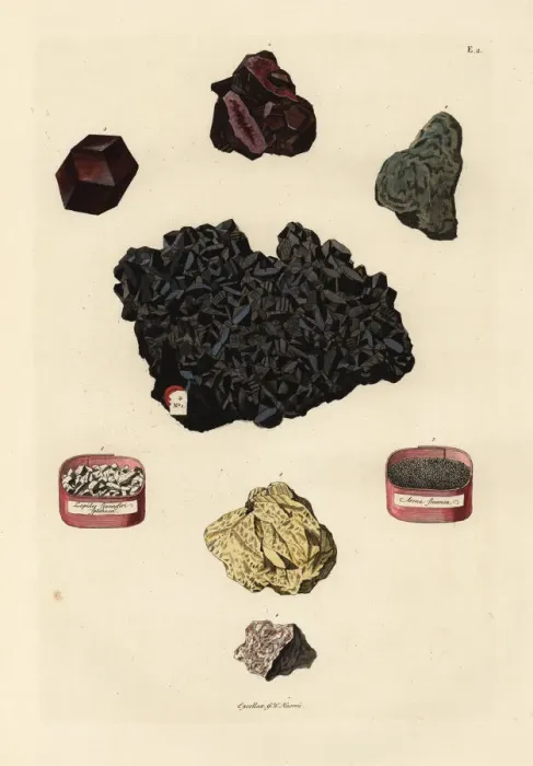 Framed Print : Varieties of tin ores Framed Print : Varieties of tin ores
