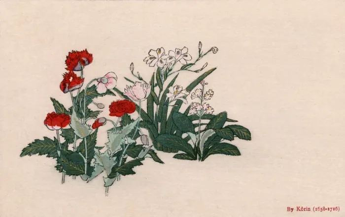 Framed Print : Variety of flowers by Ogata Korin Framed Print : Variety of flowers by Ogata Korin