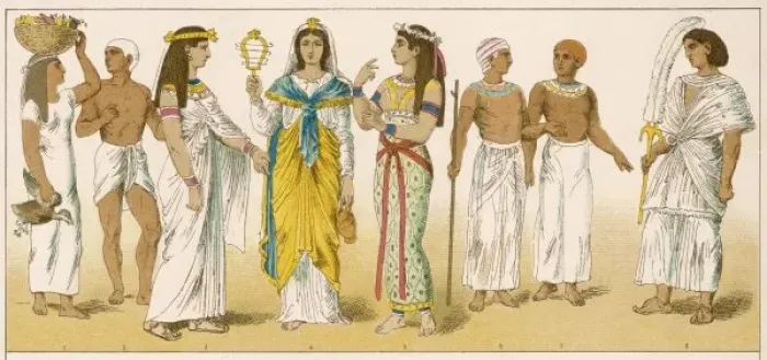 Framed Print : Various Egyptian Costume Framed Print : Various Egyptian Costume