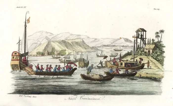 Framed Print : Various naval vessels of the Vietnamese Framed Print : Various naval vessels of the Vietnamese