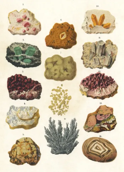 Framed Print : Various Precious Stones Framed Print : Various Precious Stones